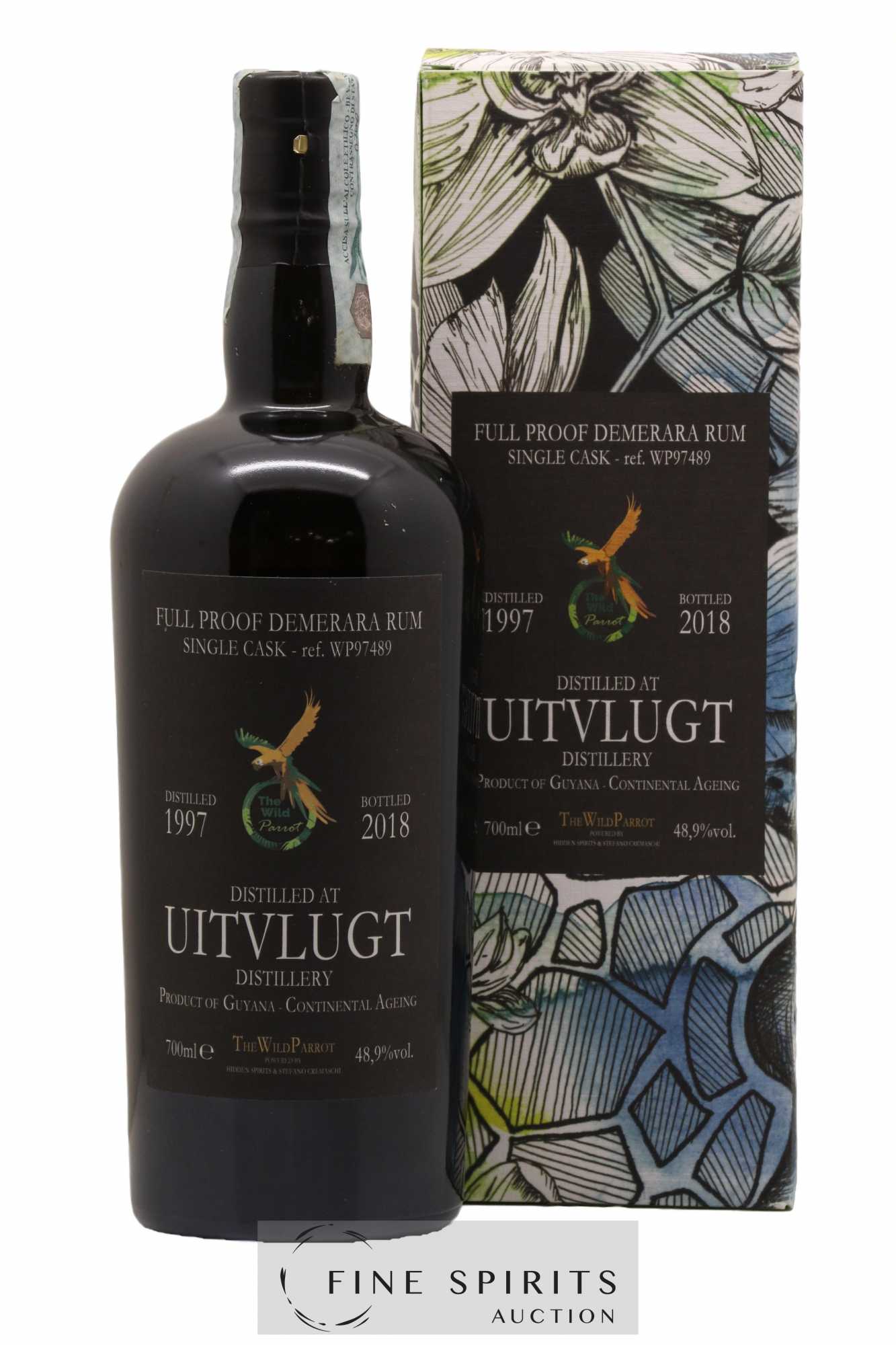 Uitvlugt 1997 Hidden Spirits The Wild Parrot Single Cask n°WP97489 - bottled 2018 Full Proof