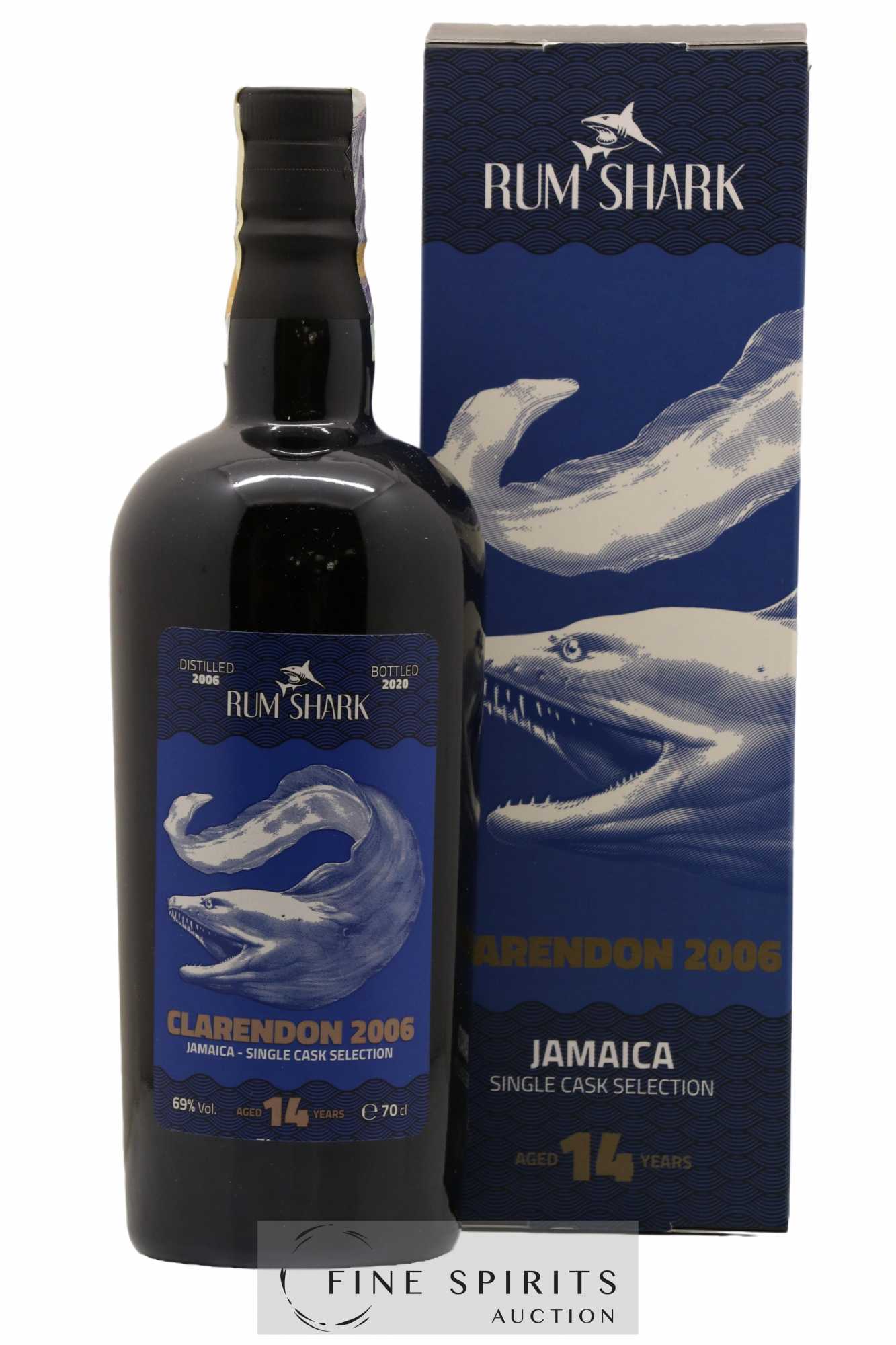 Clarendon 14 years 2006 Rum Shark Cask n°4 - One of 252 - bottled 2020