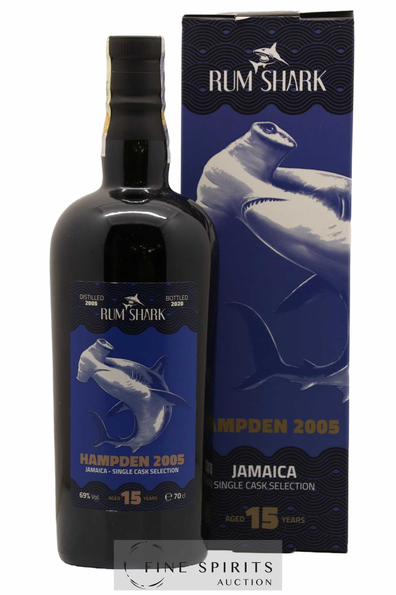 Hampden 15 years 2005 Rum Shark Cask n°2 - One of 276 - bottled 2020