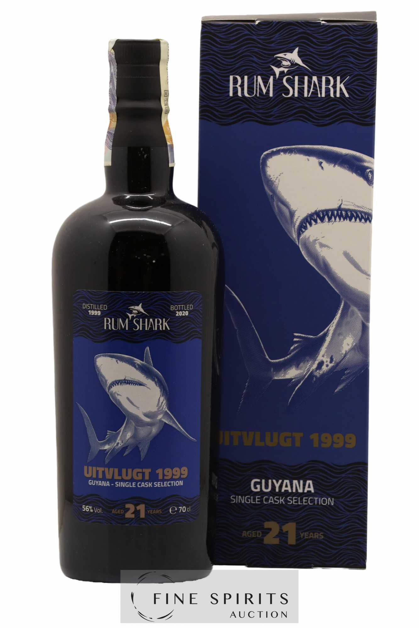 Uitvlugt 21 years 1999 Rum Shark Cask n°1 - One of 408 - bottled 2020