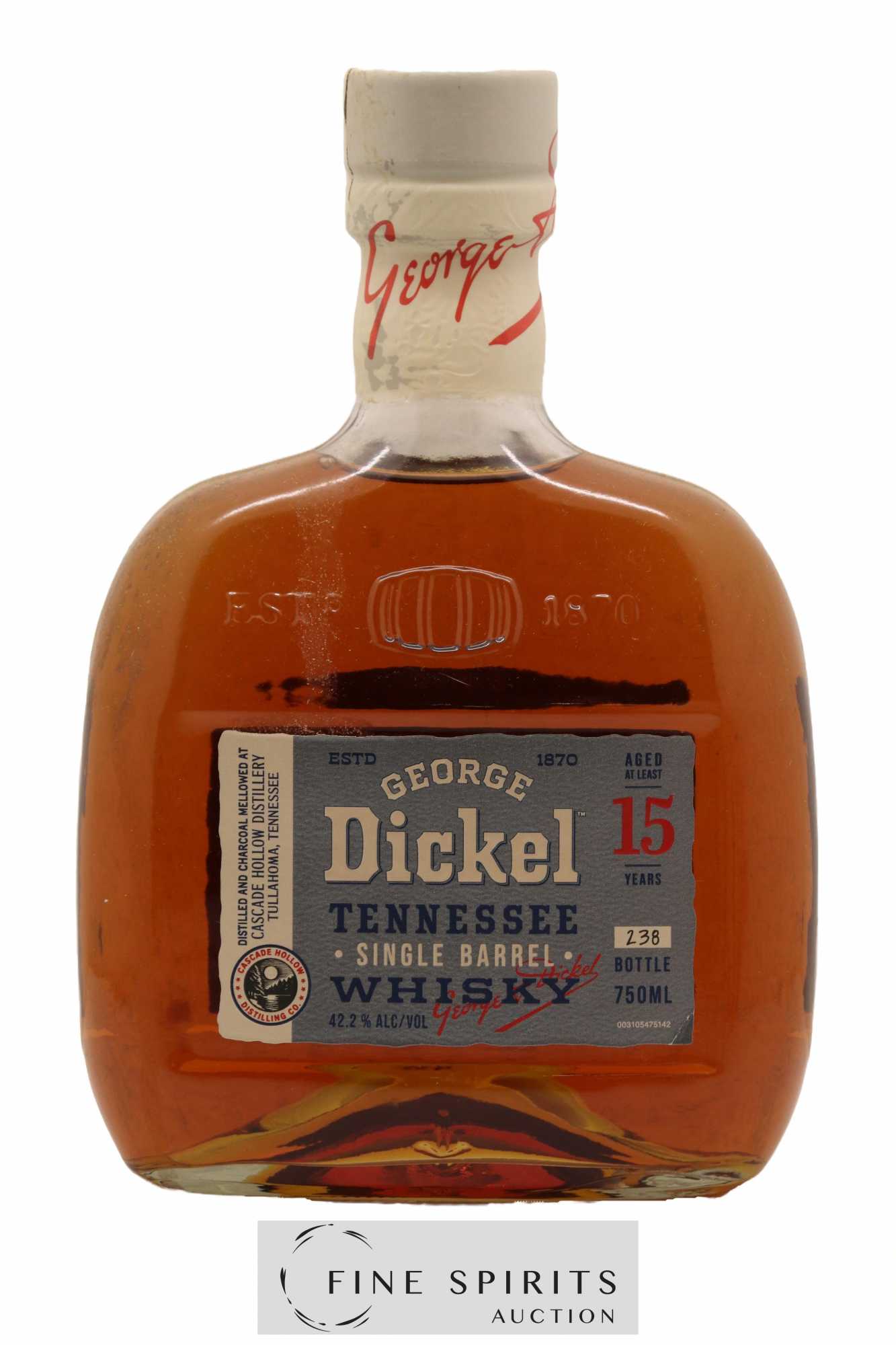 George Dickel 15 years Of. Single Barrel