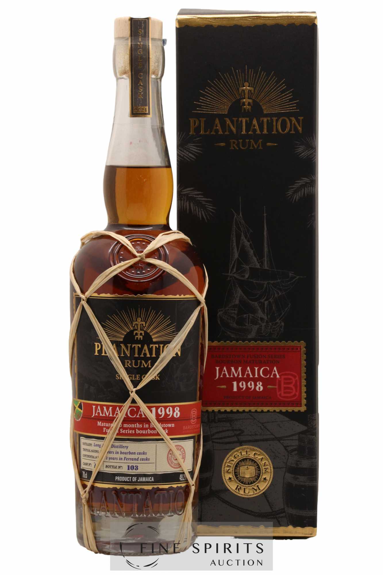 Plantation 1998 Of. Jamaica Cask n°12 - bottled 2021 Single Cask Collection