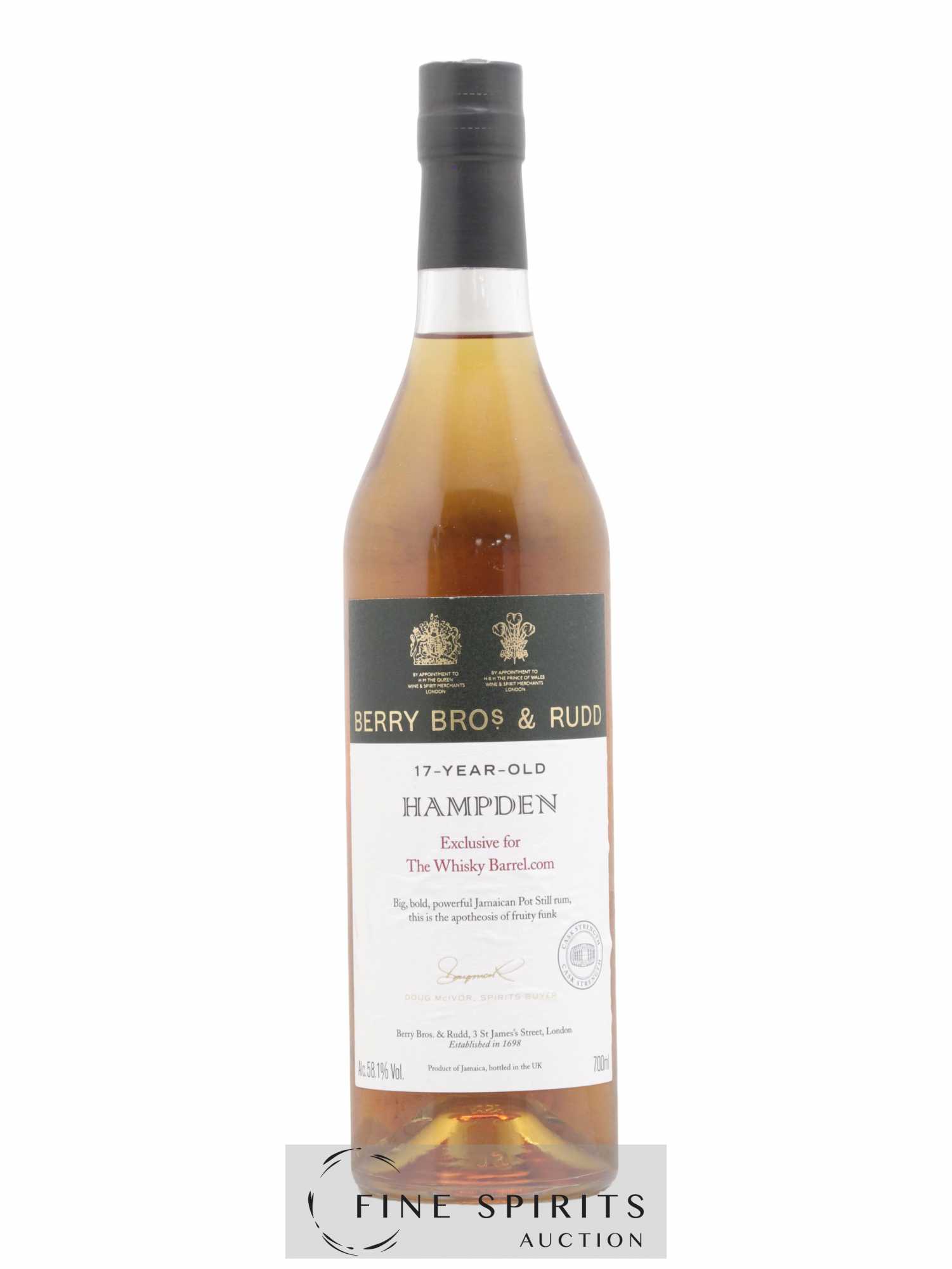 Hampden 17 years Berry Bros & Rudd Cask Ref. 54 - One of 189 The Whisky Barrel