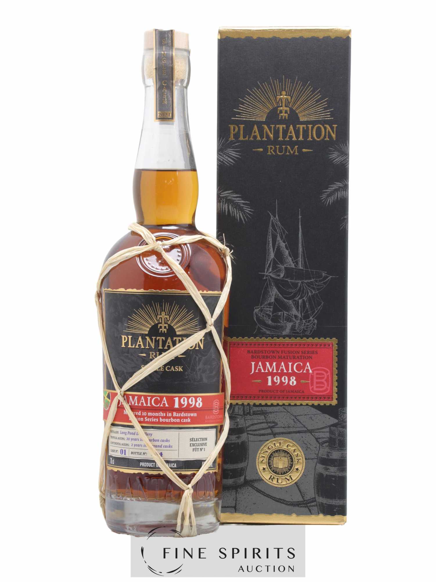 Plantation 1998 Of. Jamaica Cask n°01 - bottled 2021 Single Cask Collection