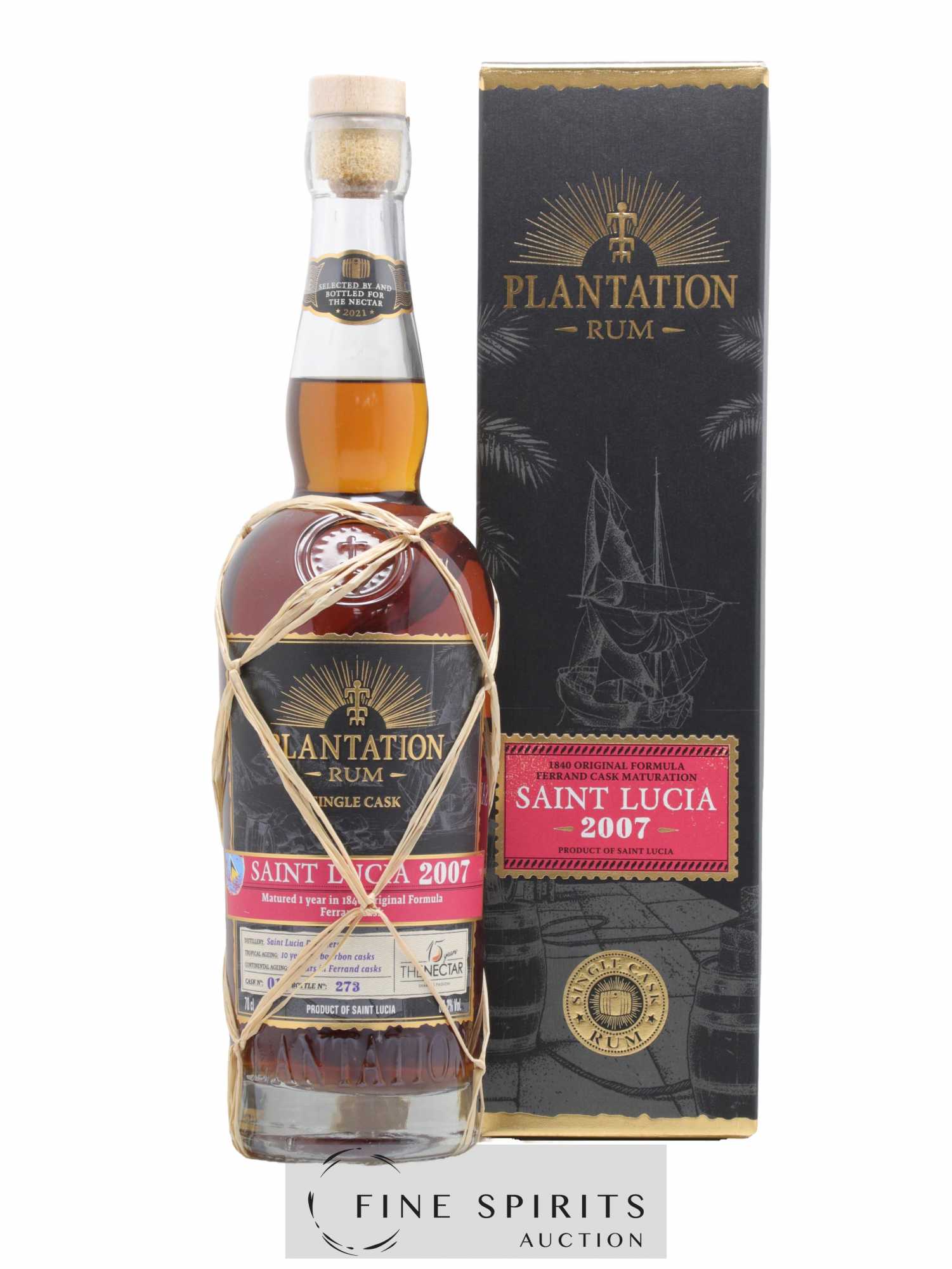 Plantation 2007 Of. St. Lucia Cask n°01 - bottled 2021 The Nectar Single Cask Collection