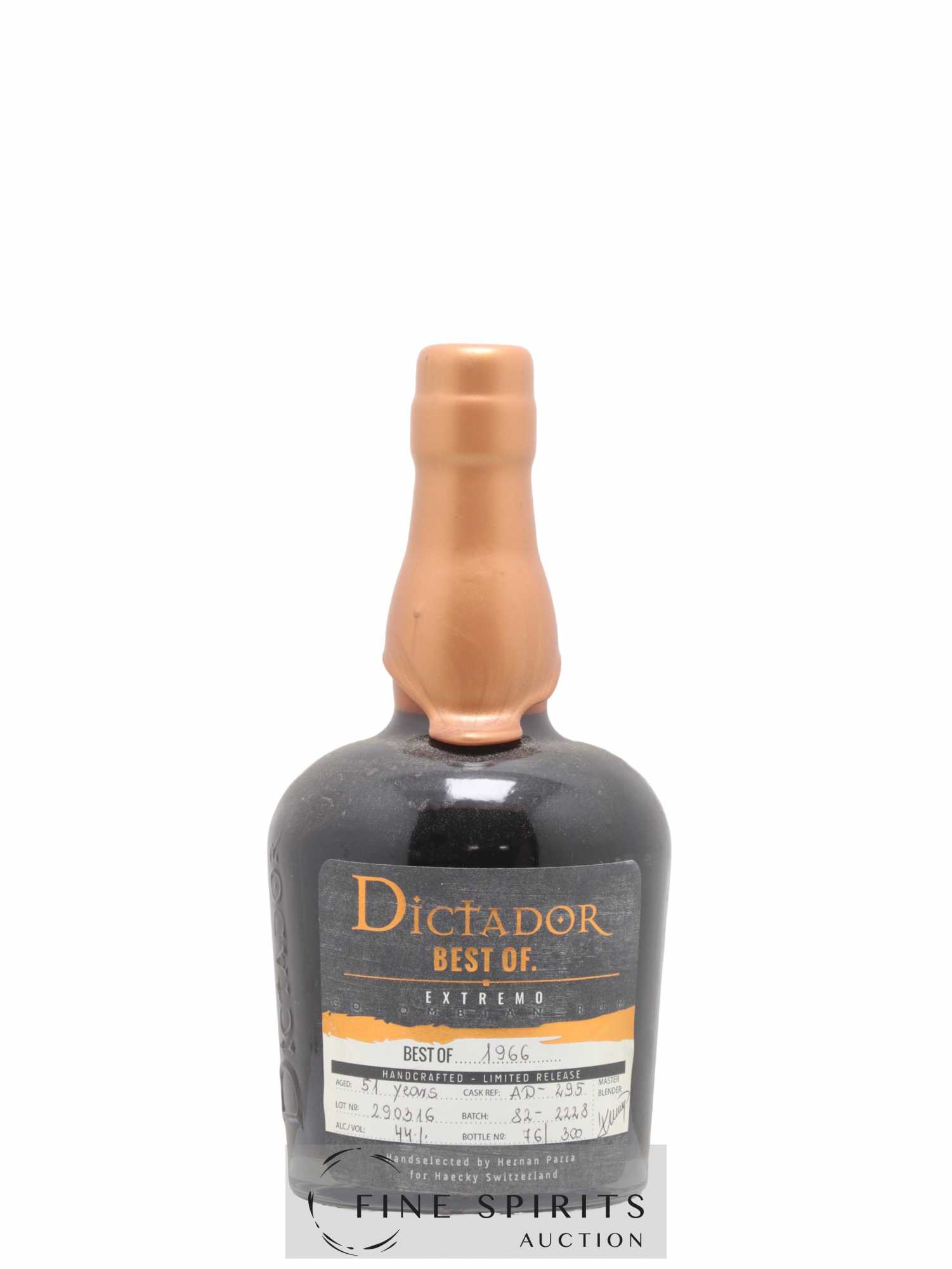 Dictador 51 years 1966 Of. Extremo Cask AD-295 - One of 300 Best Of.