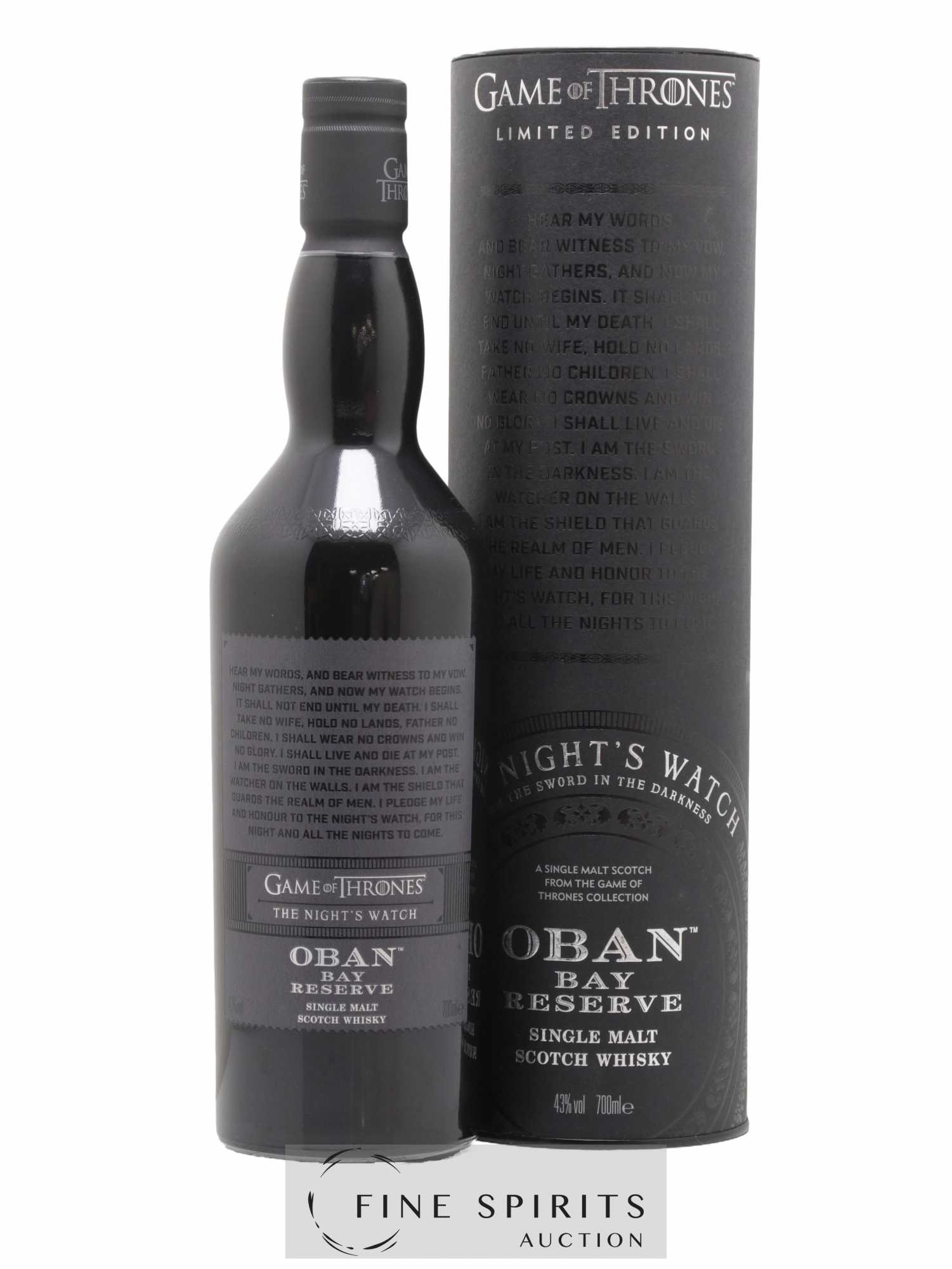 Oban Of. Bay Reserve Game of Thrones - The Night's Watch