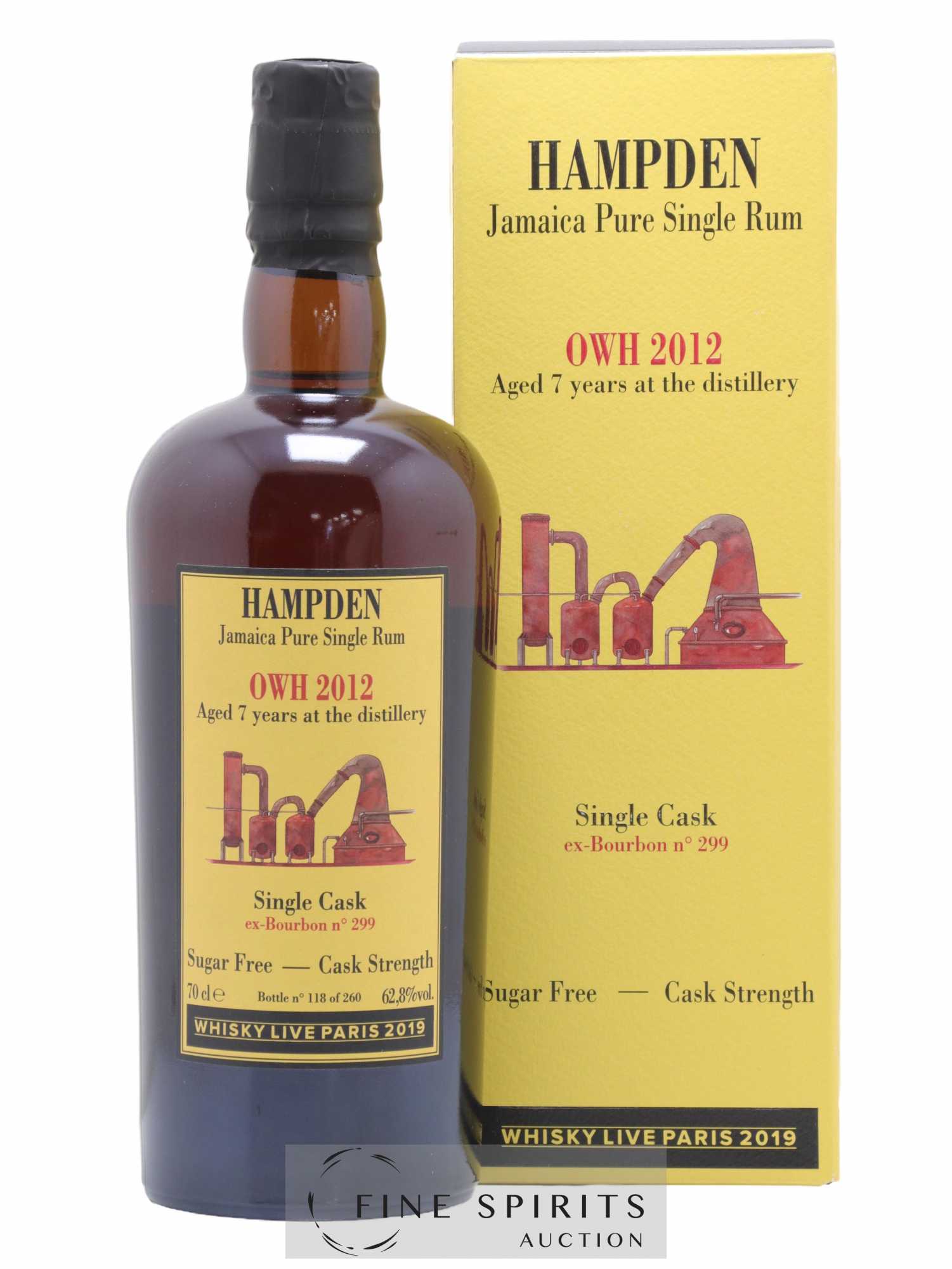 Hampden 7 years 2012 Of. OWH Cask n°299 - One of 260 Whisky Live Paris 2019 Habitation Velier