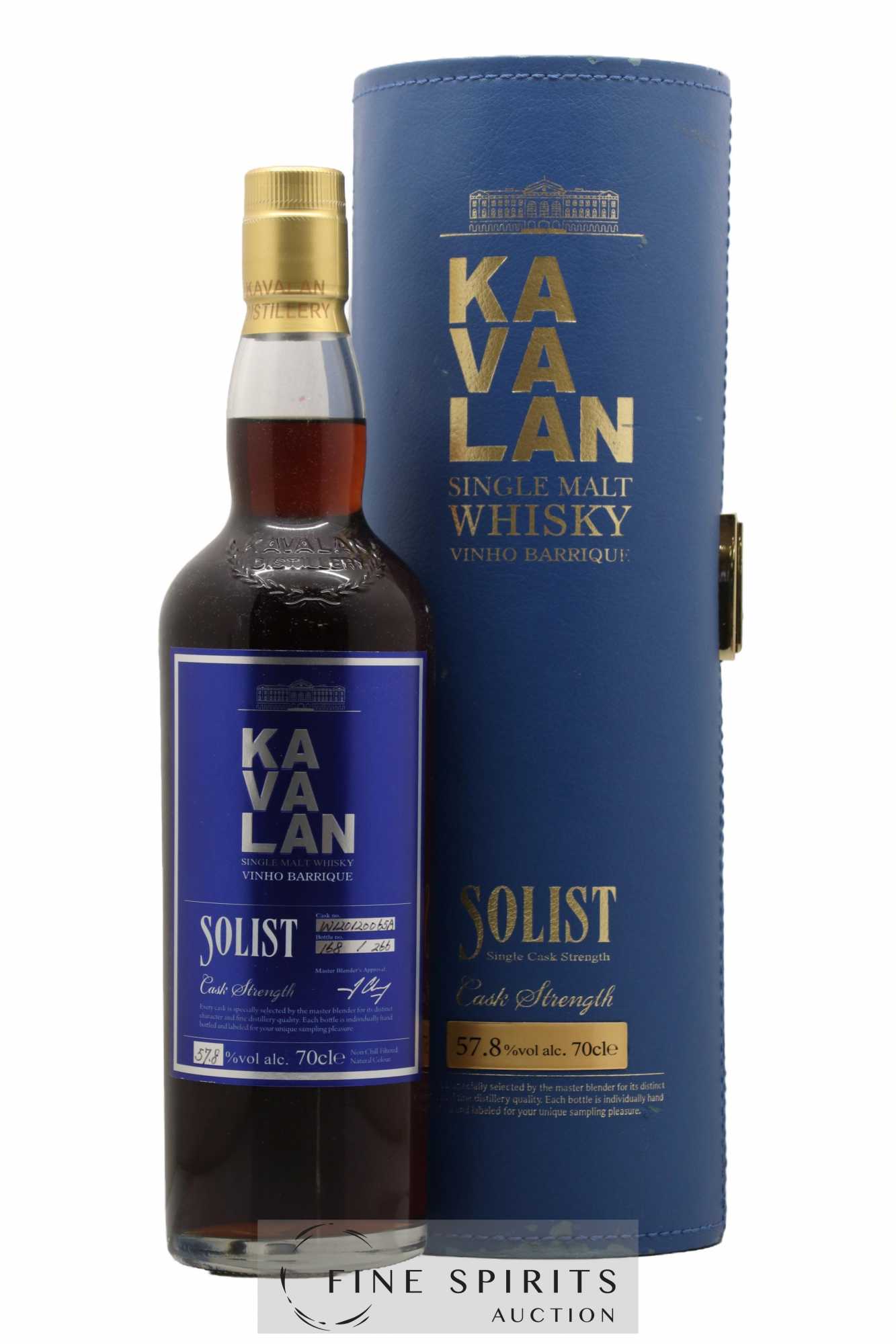 Kavalan Of. Solist Vinho Barrique n°W120120065A - One of 266 - bottled 2015 Cask Strength