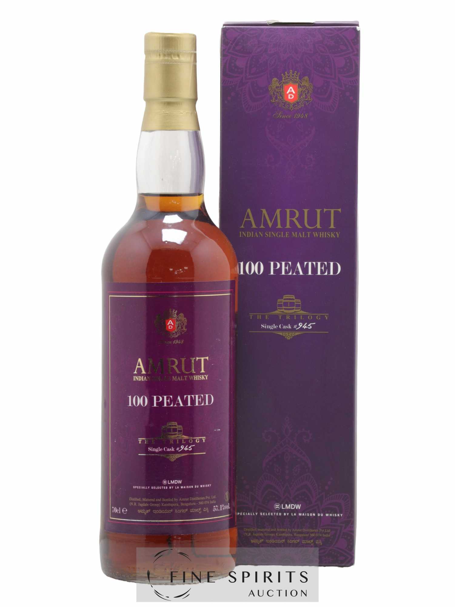 Amrut Of. 100 Peated Batch n°1 - bottled 2015 The Trilogy