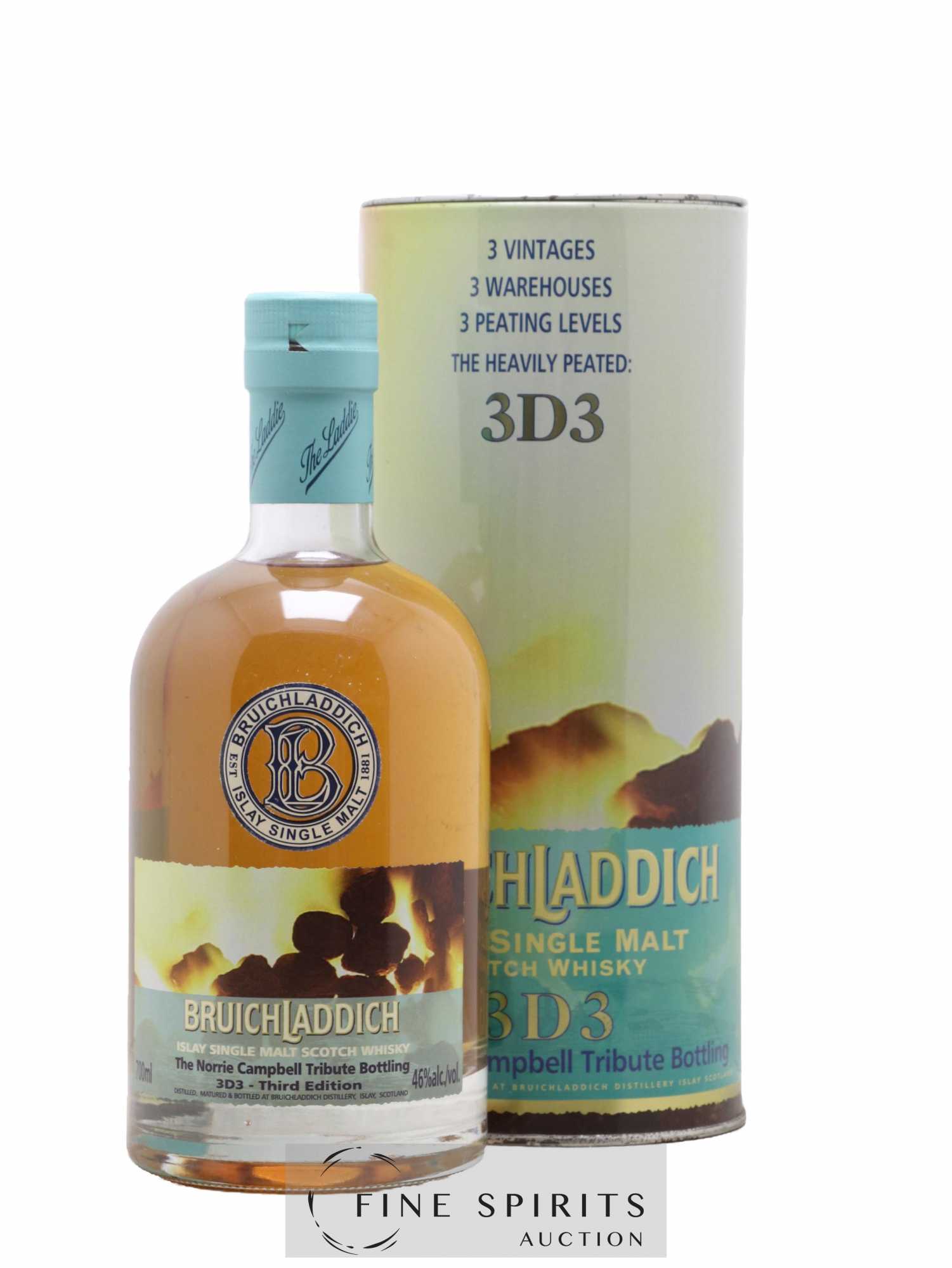 Bruichladdich Of. 3D3 - Third Edition The Norrie Campbell Tribute Bottling