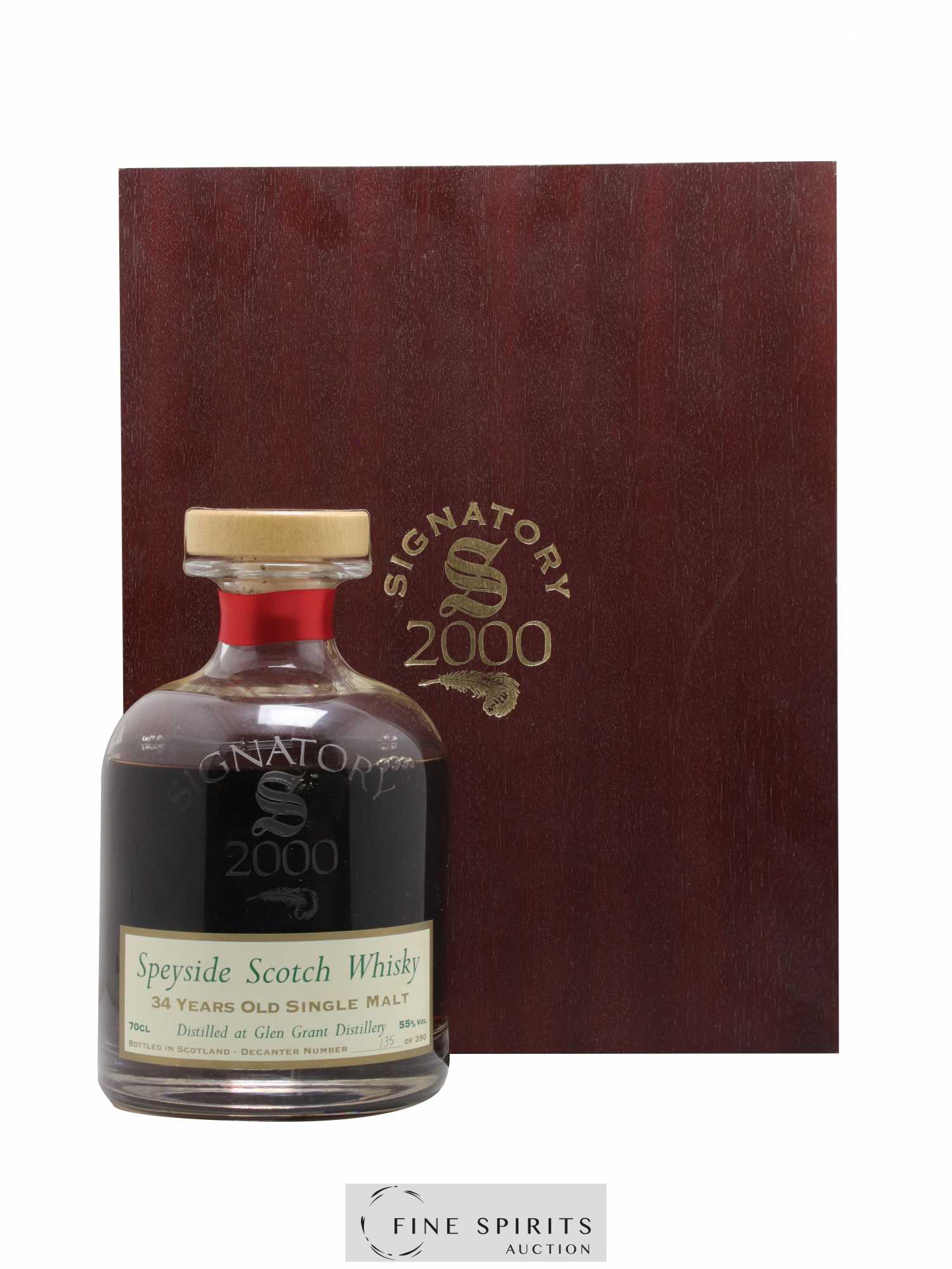 Glen Grant 34 years 1965 Signatory Vintage Decanter Butt n°5344 - One of 390 - bottled 1999