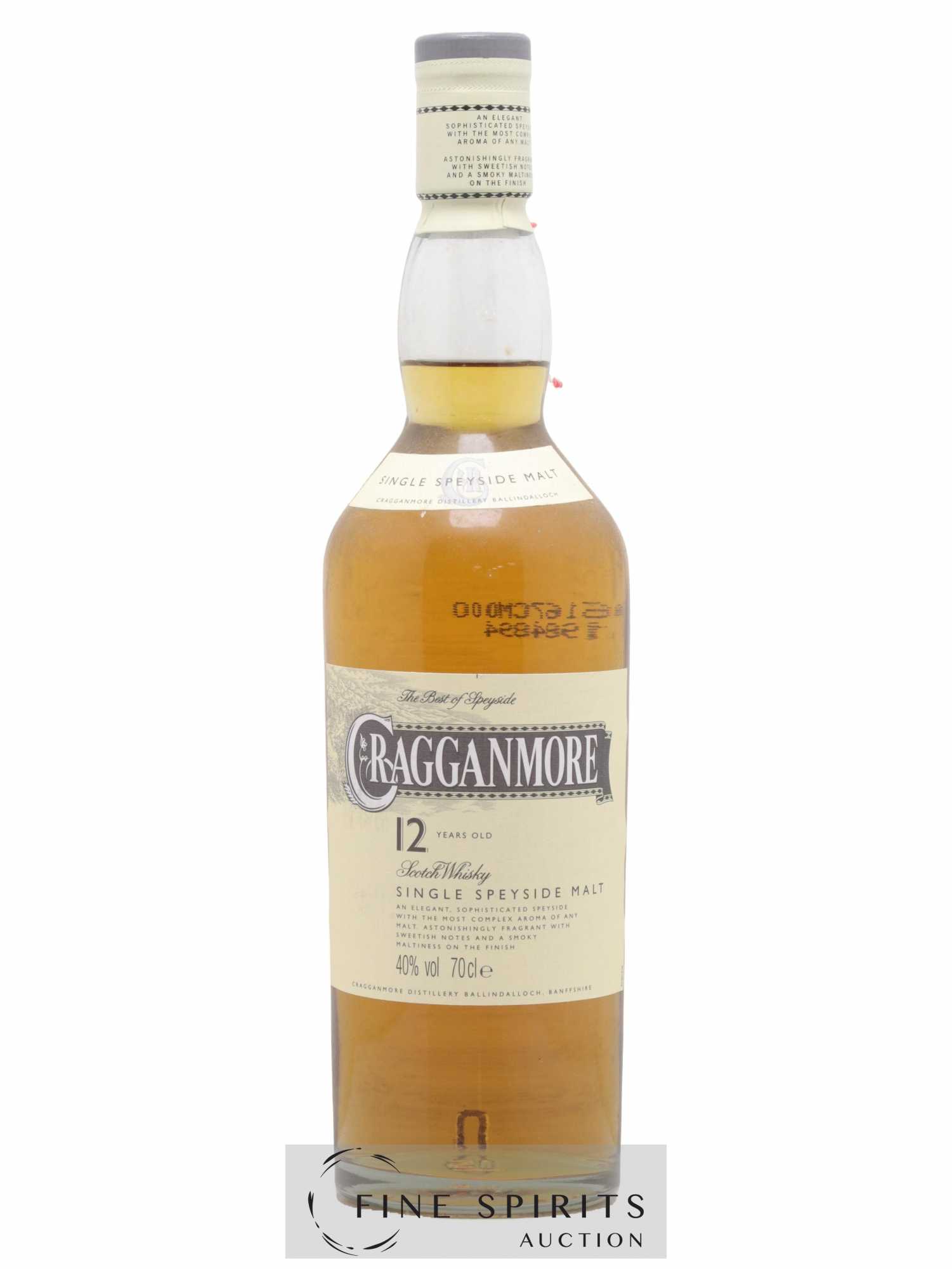 Cragganmore 12 years Of. (70cl.)