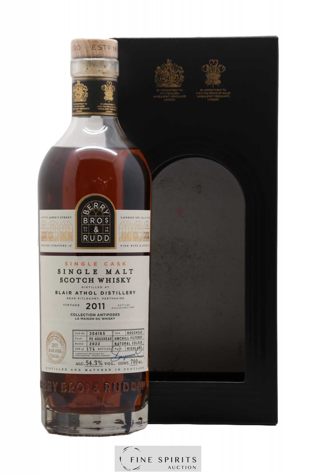 Blair Athol 2011 Berry Bros & Rudd Collection Antipodes Cask n°304165 - bottled 2022 lmDW