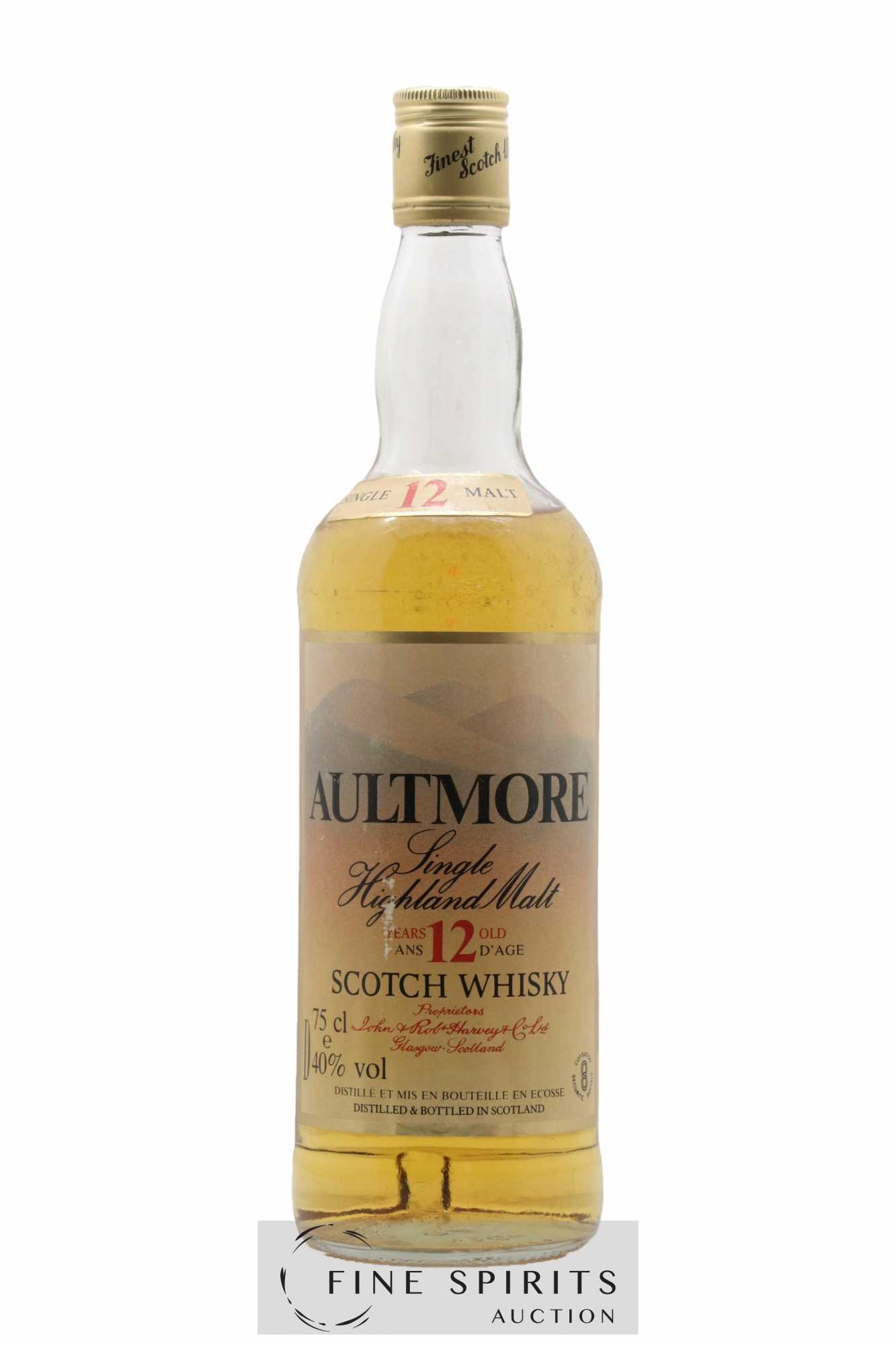 Aultmore 12 years Of. Single Highland Malt Barbecue SARL Import (75cl.)