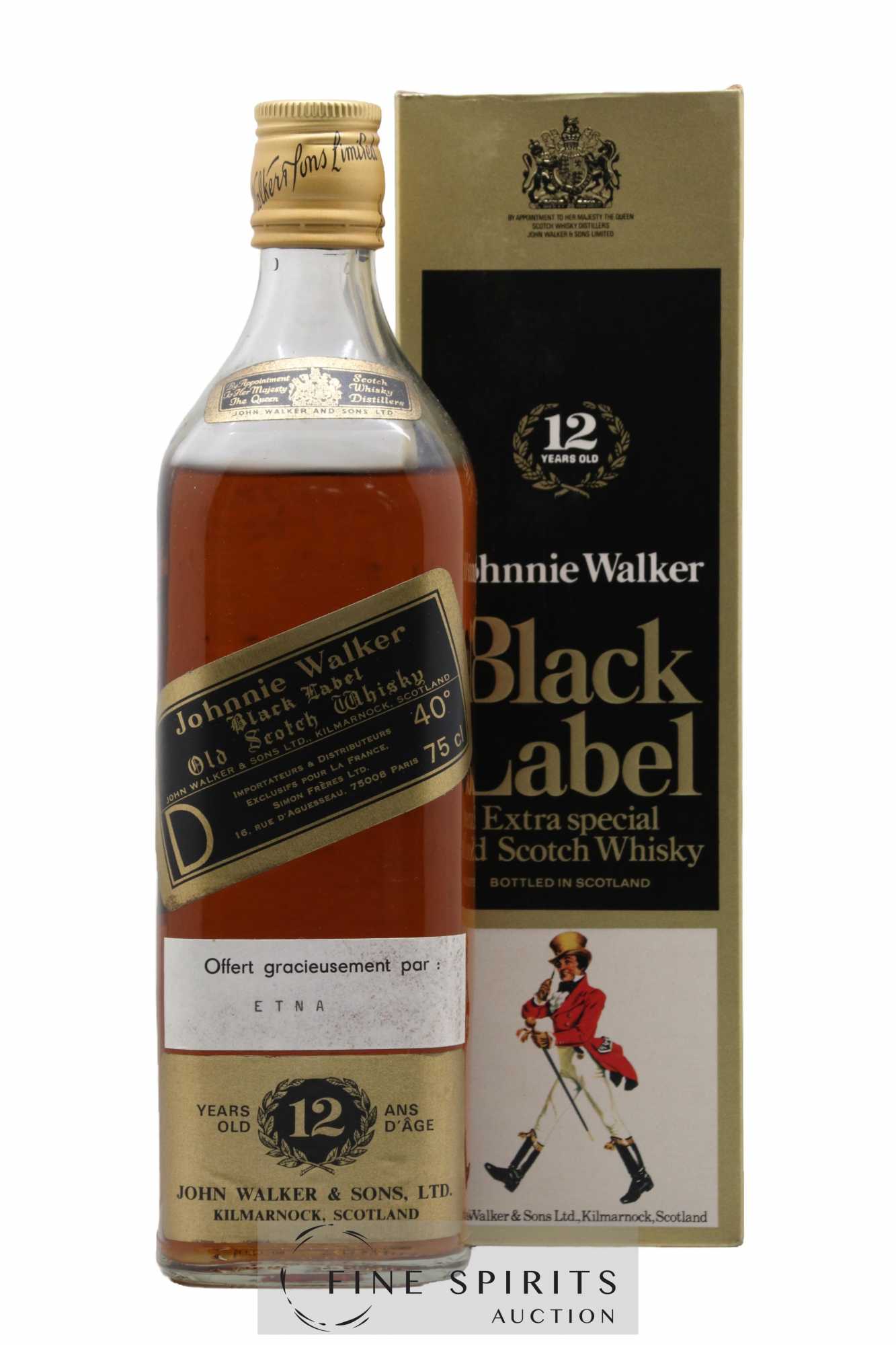 Johnnie Walker 12 years Of. Black Label (75cl.)