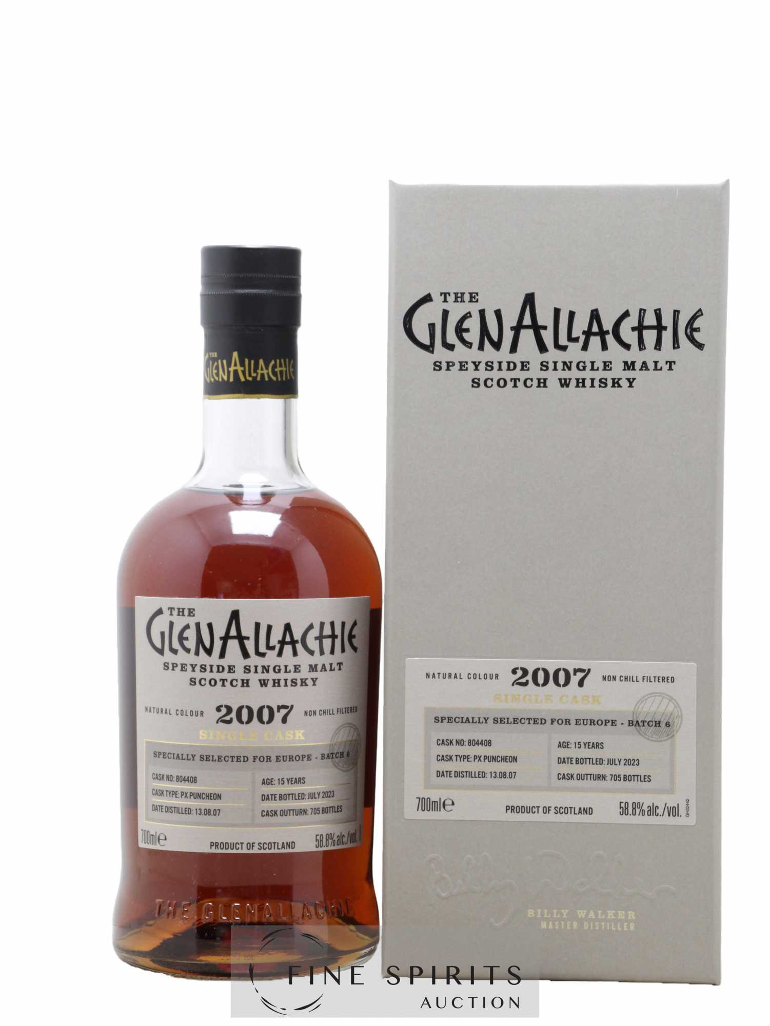 Glenallachie 15 years 2007 Of. Batch 6 - One of 705 - bottled 2023 Selected for Europe Single Cask