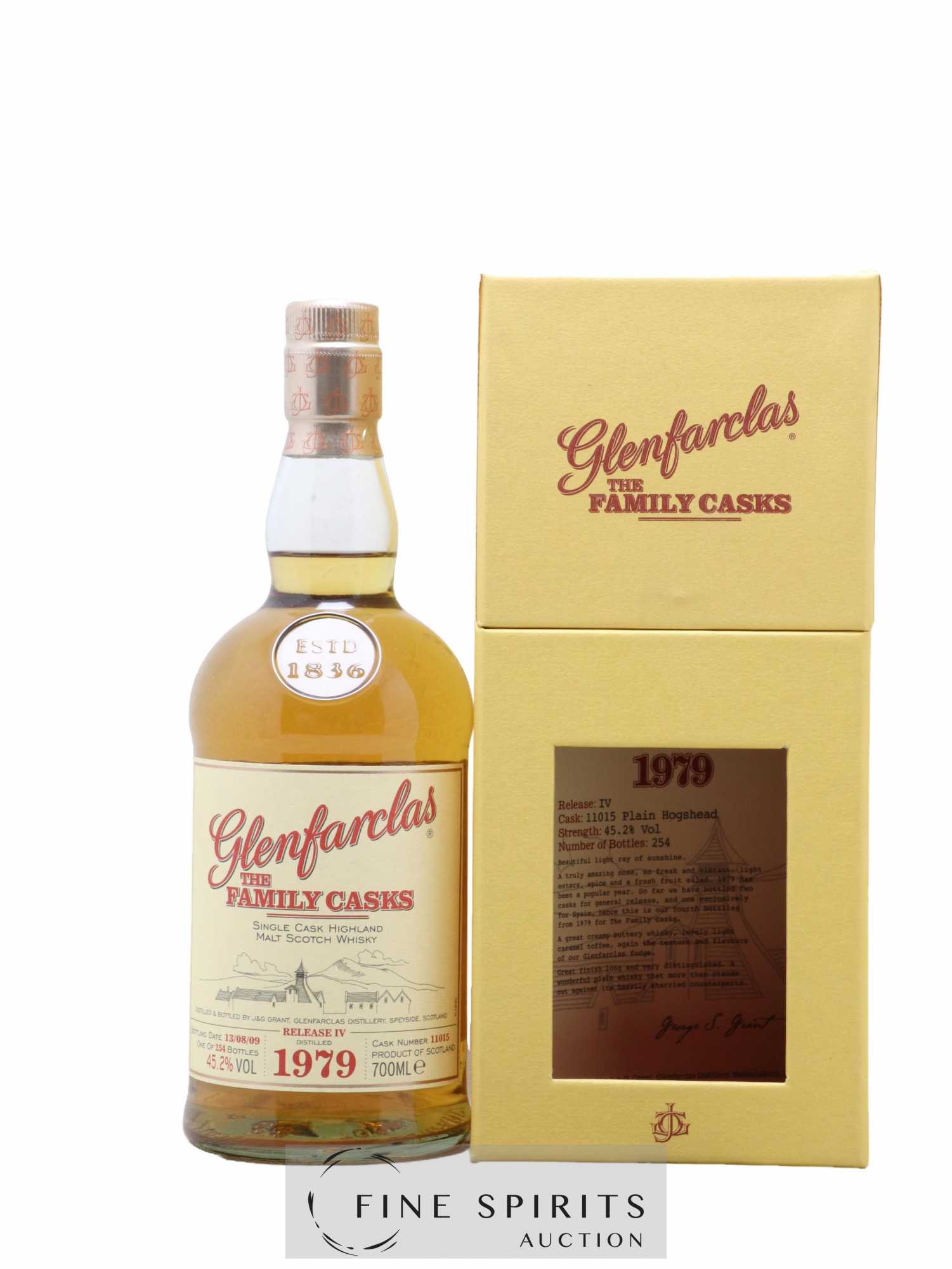 Glenfarclas 1979 Of. The Family Casks Cask n°11015 - One of 254 - bottled 2009 Release IV