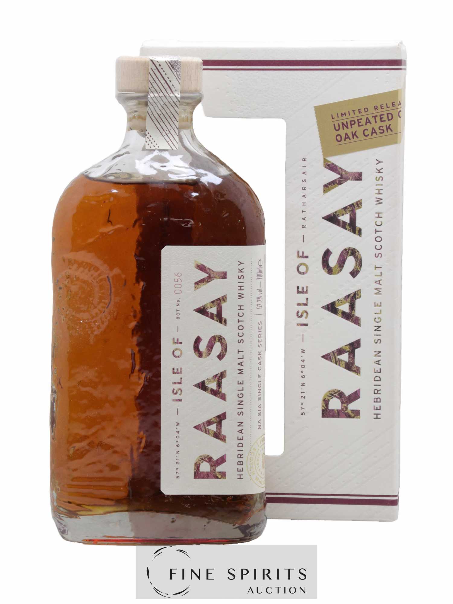 Isle of Raasay Of. Unpeated Chinkapin Oak Cask n°19-83 Na Sia Single Cask Series