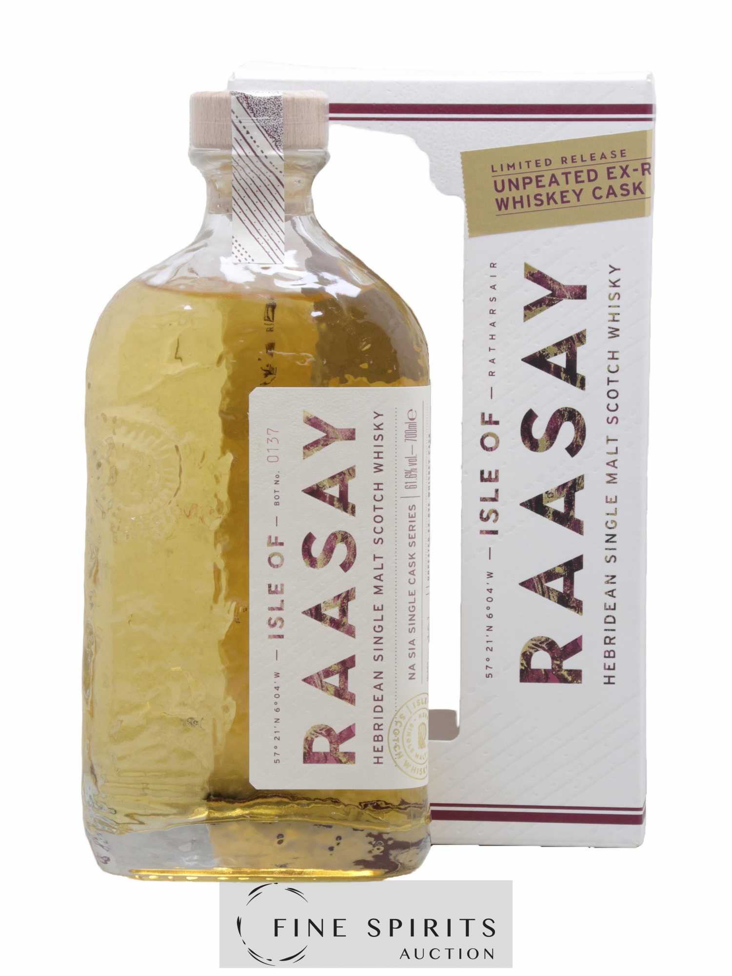 Isle of Raasay Of. Unpeated Ex-Rye Cask n°19-245 Na Sia Single Cask Series