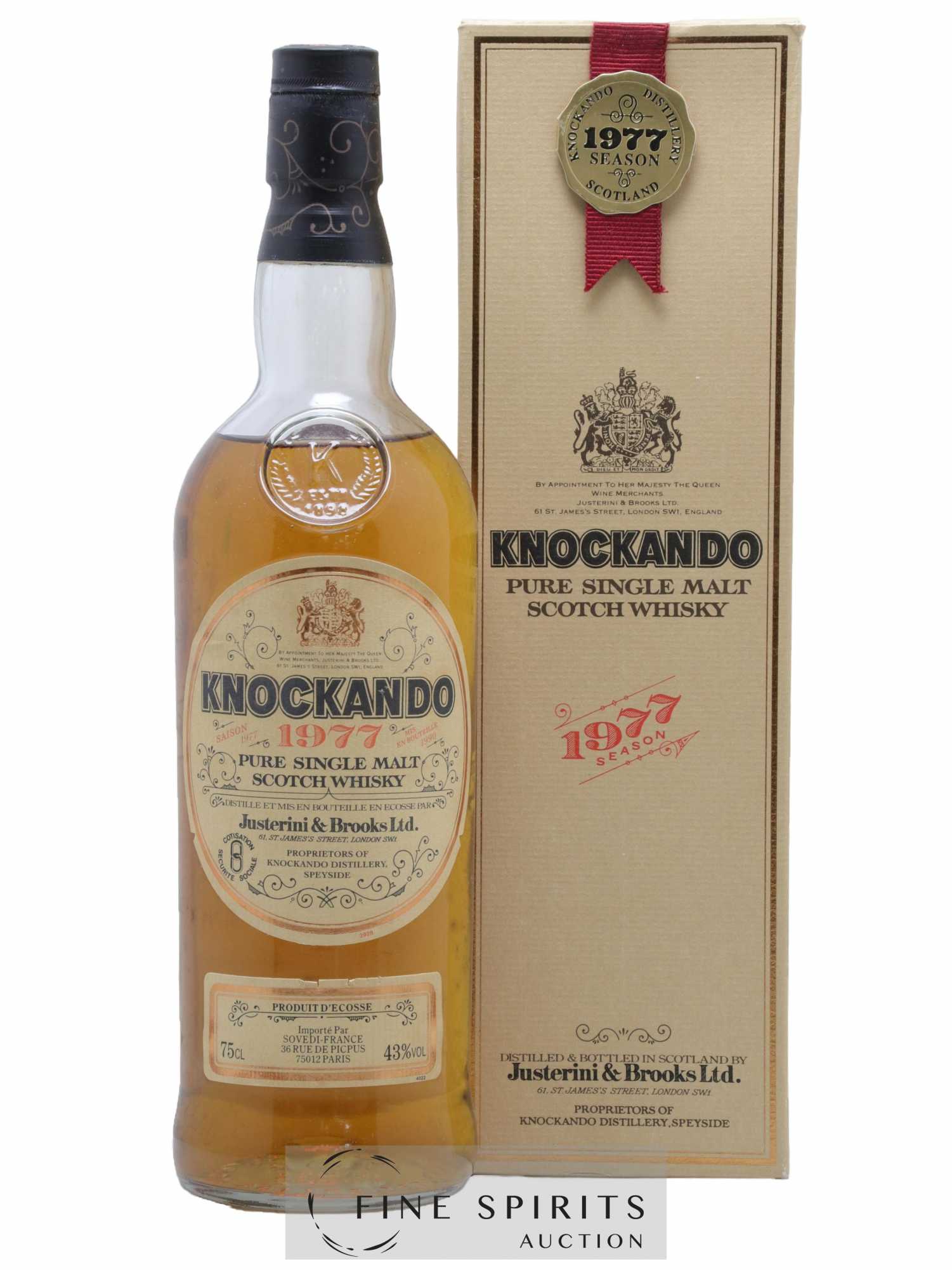 Knockando 1977 Of. bottled 1990 Sovedi Import (75cl.)