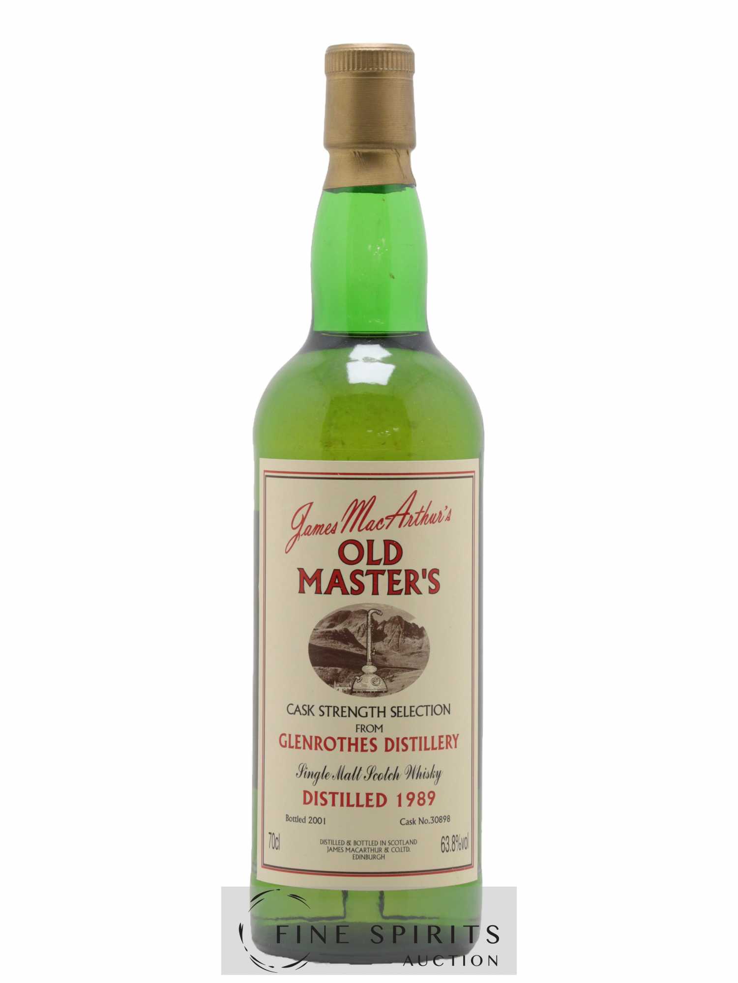 Glenrothes 1989 James MacArthur Old Master's Cask n°30898 - bottled 2001 Cask Strength Selection