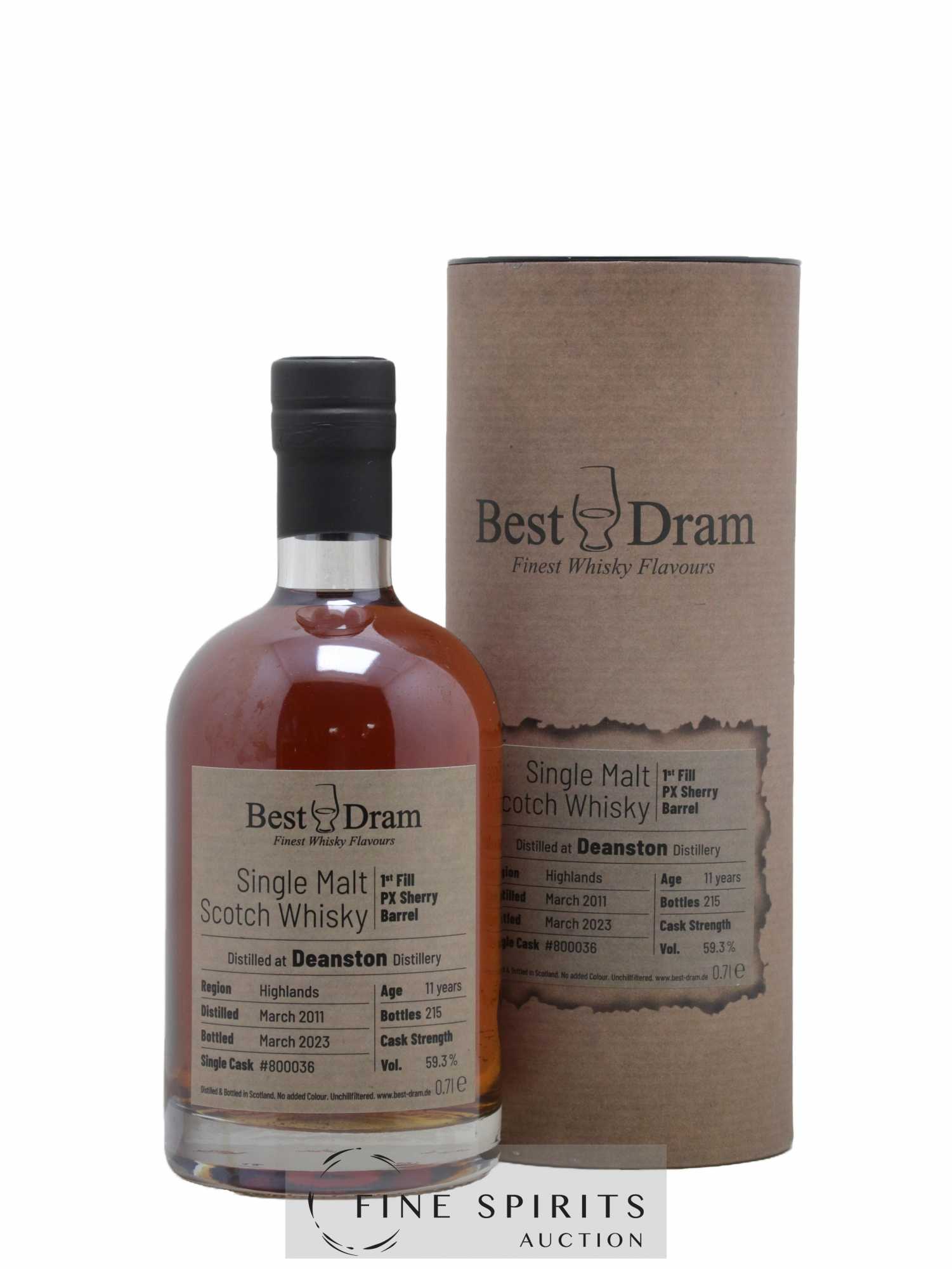 Deanston 11 years 2011 Best Dram Cask n°800036 - One of 215 - bottled 2023