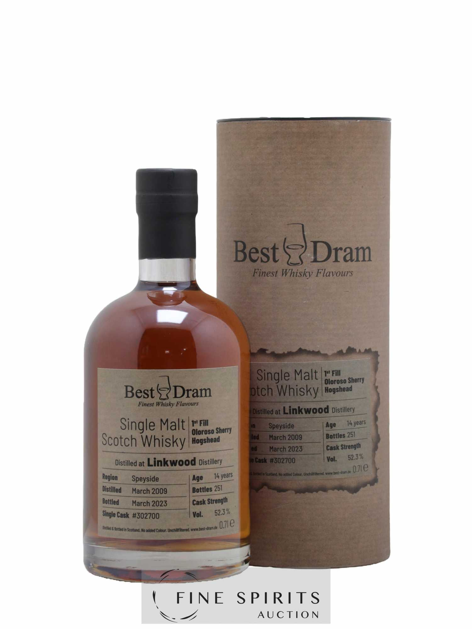 Linkwood 14 years 2009 Best Dram Cask n°302700 - One of 251 - bottled 2023 Cask Strength