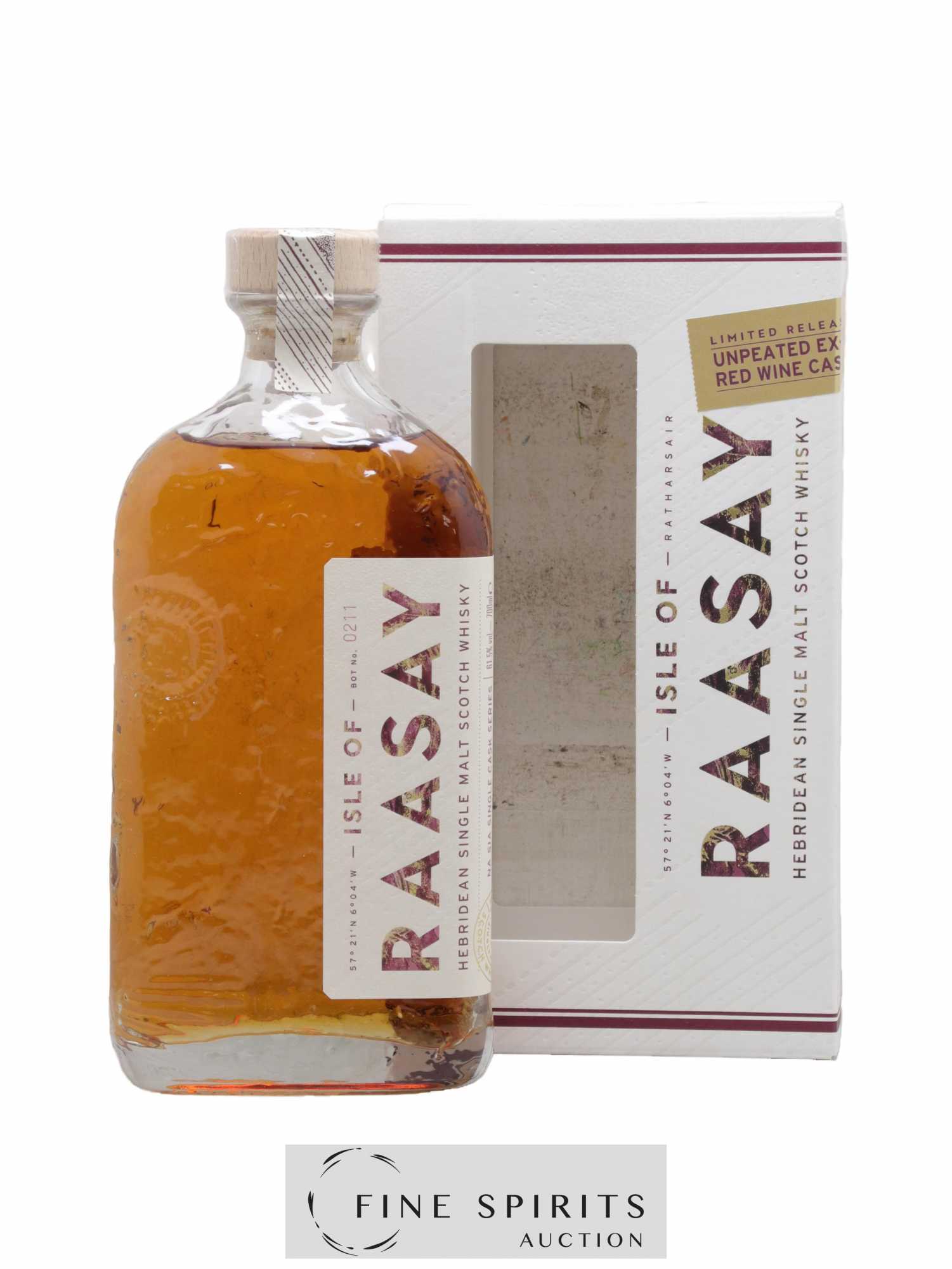 Isle of Raasay Of. Peated Ex-Bordeaux Red Wine Cask n°18-249 Na Sia Single Cask Series