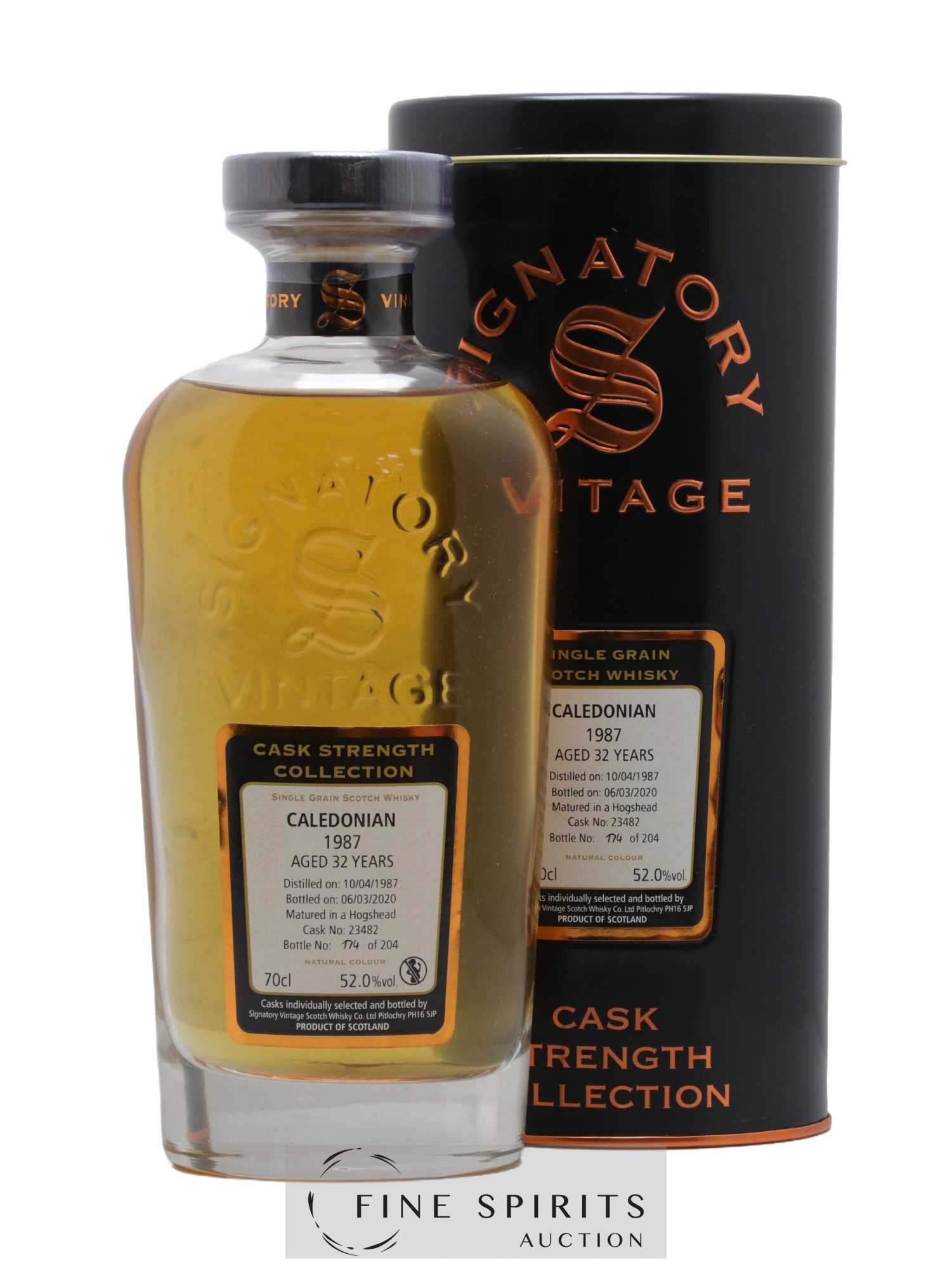 Caledonian 32 years 1987 Signatory Vintage Cask n°23482 - One of 204 - bottled 2020 Cask Strength Collection