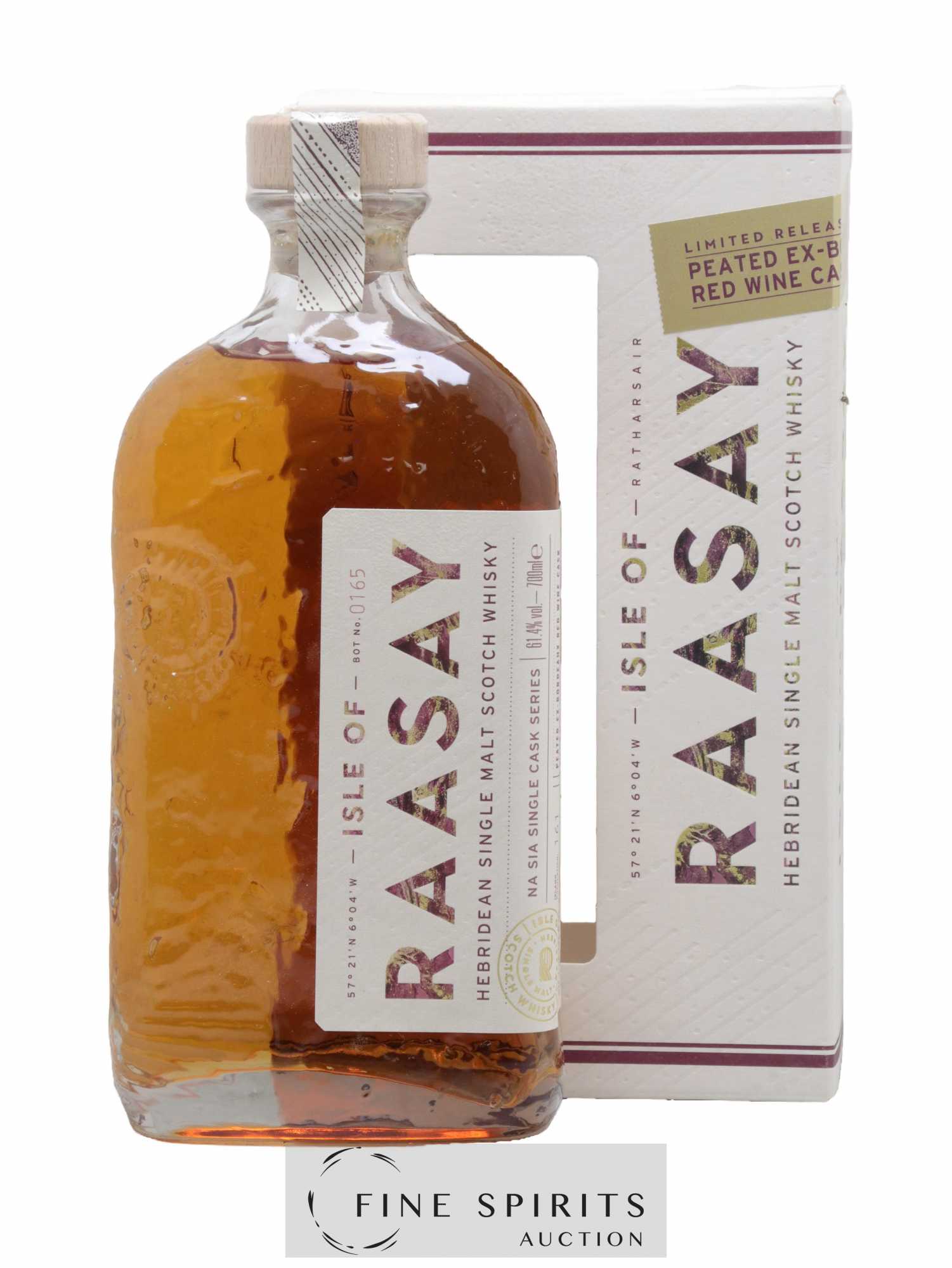 Isle of Raasay Of. Peated Ex-Bordeaux Red Wine Cask n°18-665 Na Sia Single Cask Series