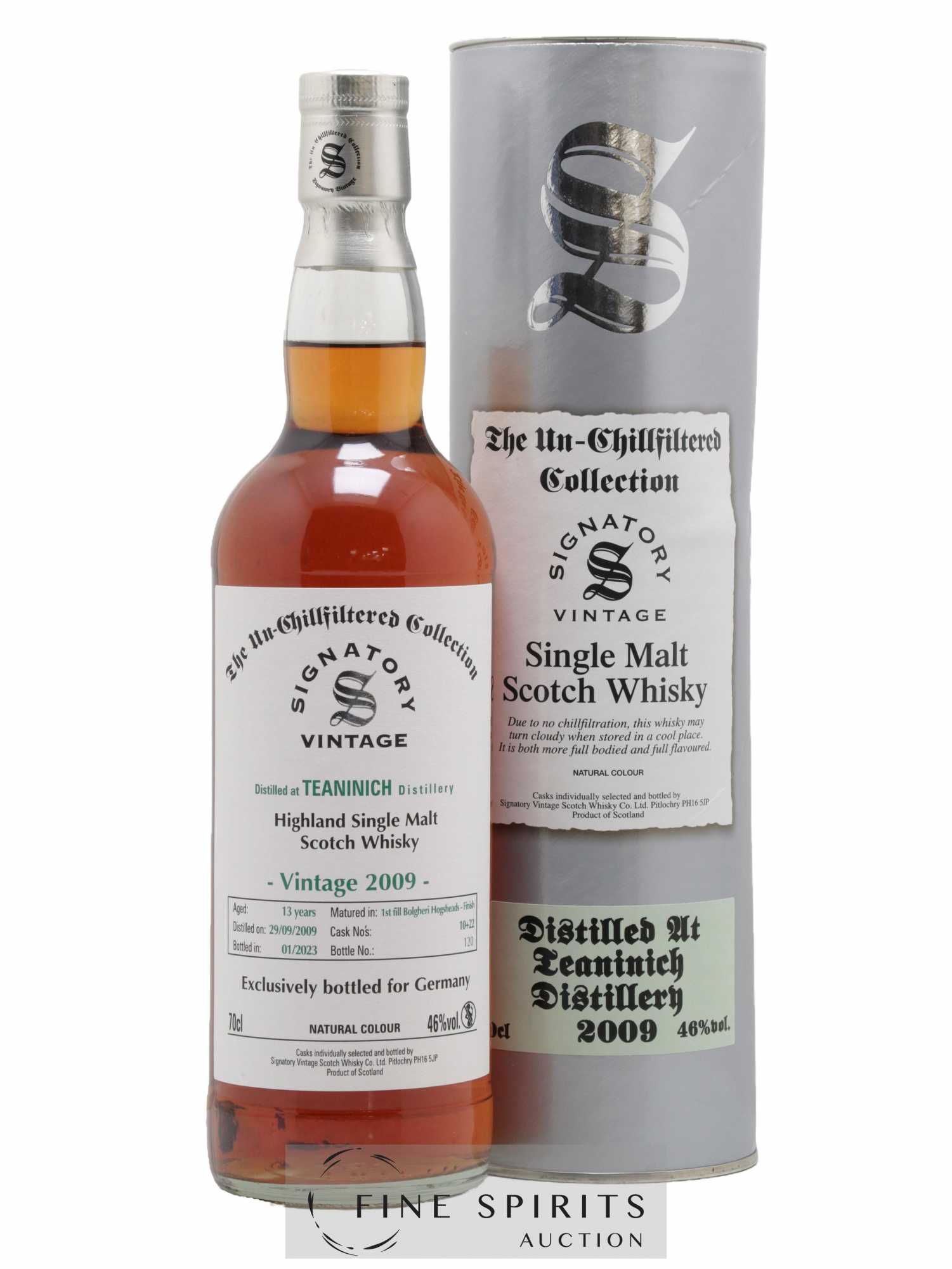 Teaninich 13 years 2009 Signatory Vintage Cask n°10-22 - bottled 2023 Germany Exclusive The Un-Chillfiltered Collection