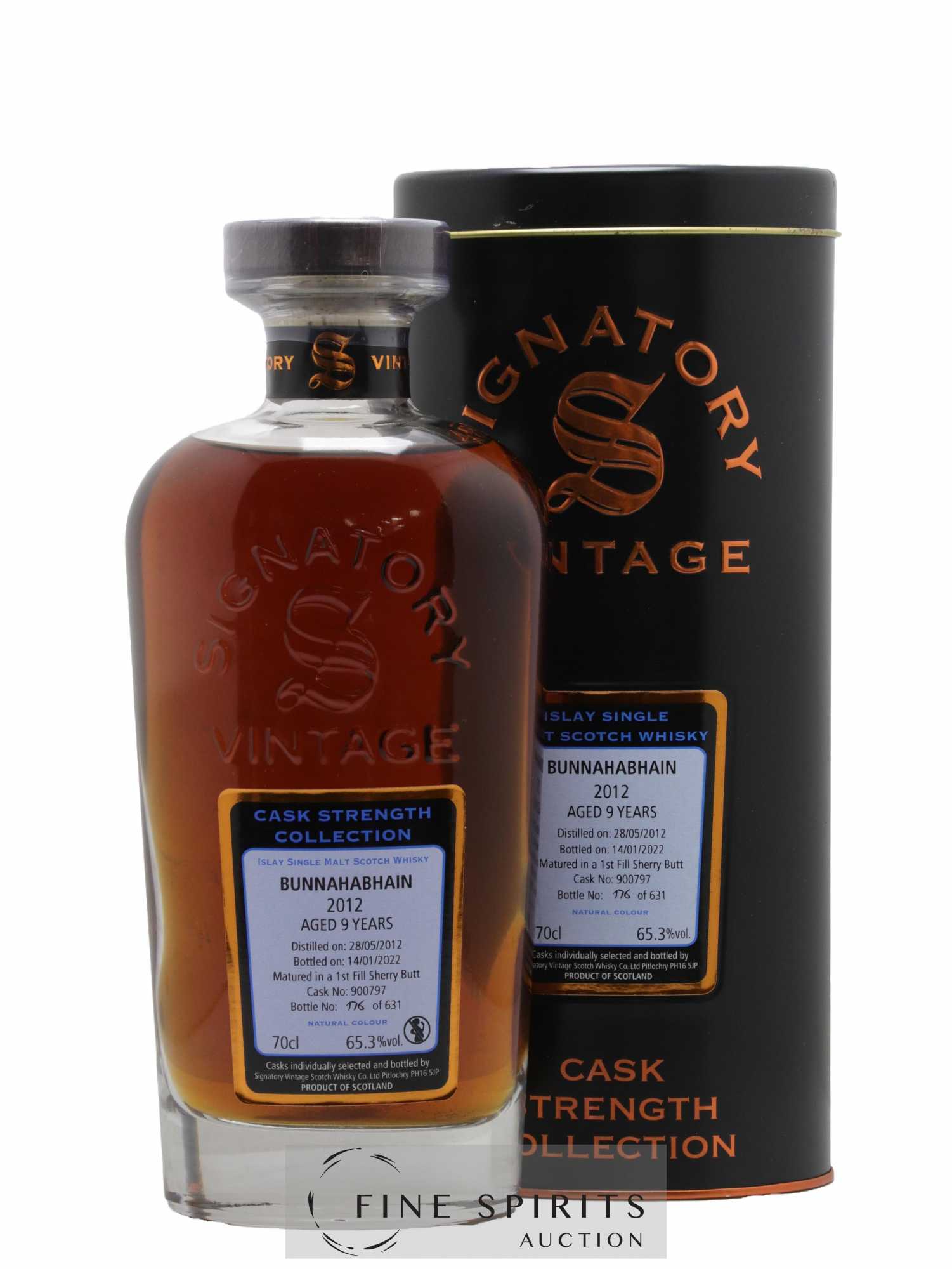 Bunnahabhain 9 years 2012 Signatory Vintage Cask n°900797 - One of 631 - bottled 2022 Cask Strength Collection