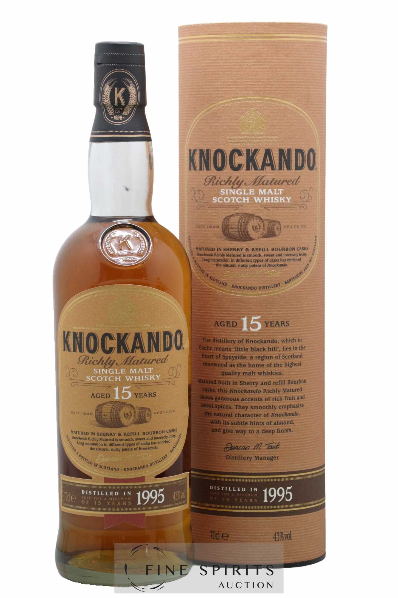 Knockando 15 years 1995 Of. Richly Matured