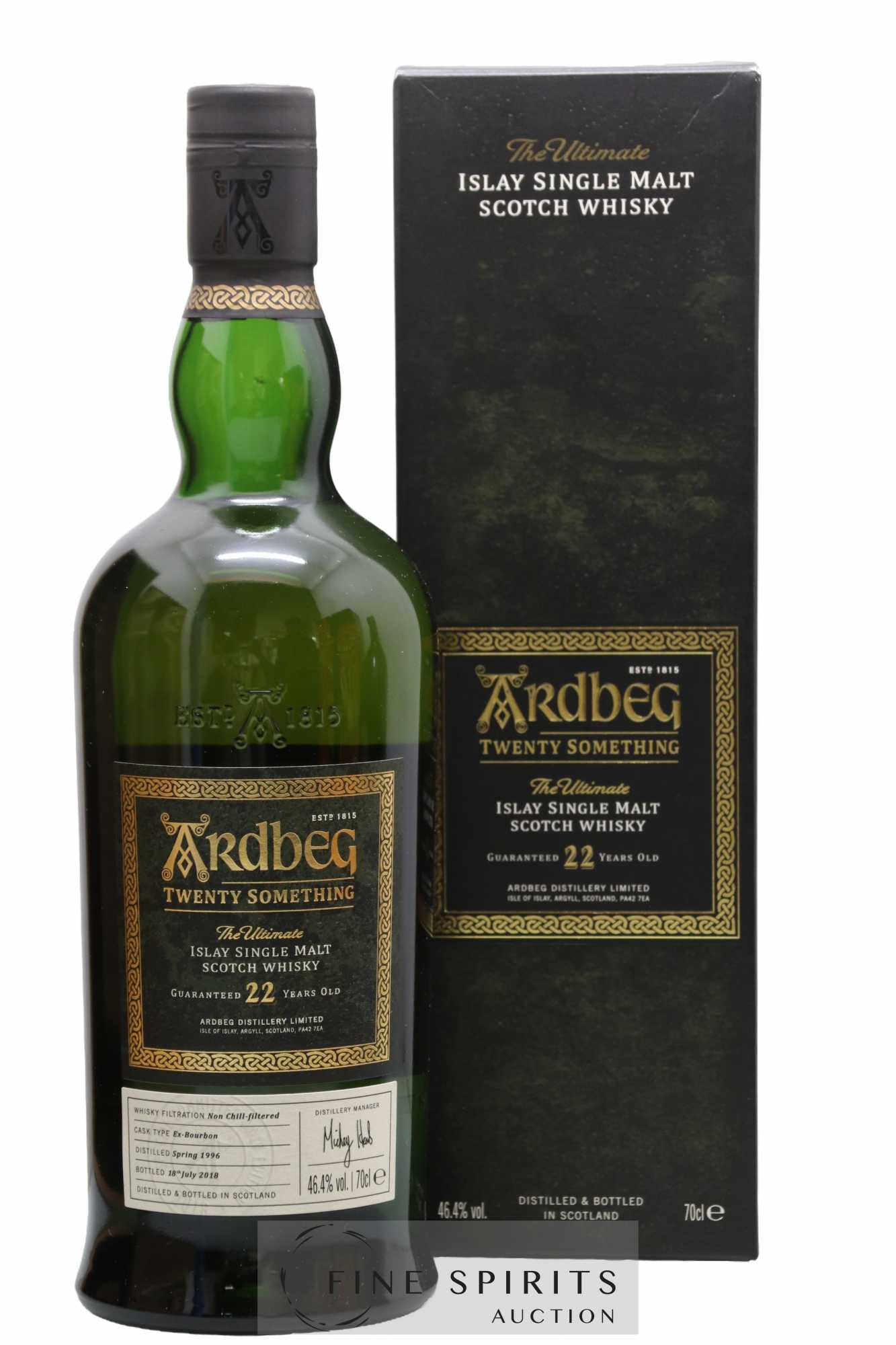 Ardbeg 22 years 1996 Of. Twenty Something Ex-Bourbon Cask - bottled 2018 Special Comittee Only Edition The Ultimate