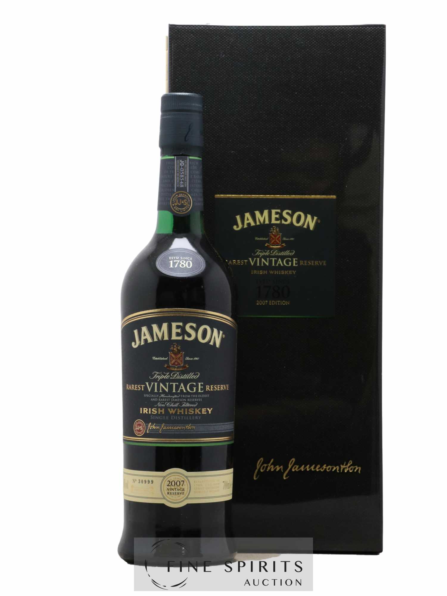 Jameson Of. Vintage Triple Distilled - 2007 Edition Rarest Reserve