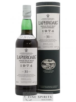 Laphroaig 31 years 1974 Of. Sherry Wood Cask - One of 910 bottles   - Lot de 1 Bouteille