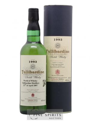 Tullibardine 1993 Of. World of Whisky 2007 ---- - Lot de 1 Bouteille