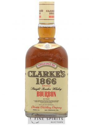 Bourbon CLARKE'S 1866 6 years Straight Bourbon  - Lot of 1 Bottle