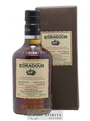 Edradour 8 years 2006 Of. Cask n°238 - One of 845 - bottled 2014 Specs Texas   - Lot of 1 Bottle