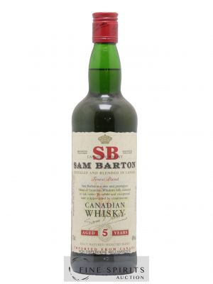 Whisky SAM BARTON 5 ans S.B. Whisky Canadian  - Lot de 1 Bouteille