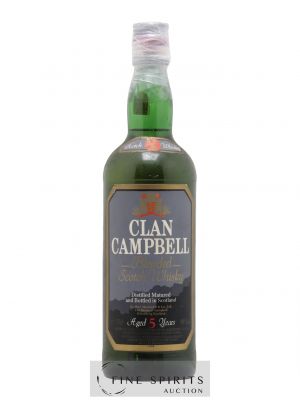 Whisky Clan Campbell 5 ans Blended Scotch Whisky ---- - Lot de 1 Bouteille