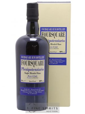 Foursquare 12 years 2007 Velier Plenipotenziario Barrel Proof - One of 6000 - bottled 2019 ---- - Lot de 1 Bottle