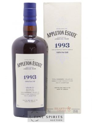 Appleton Estate 29 years 1993 Of. Pot Still Cask n°413487 through n°413499 - One of 3600 - bottled 2022 Hearts ---- - Lot de 1 Bottle