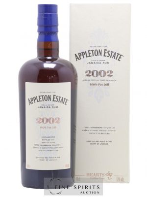 Appleton Estate 20 years 2002 Of. Pot Still Cask n°404082 through n°404101 - One of 5700 - bottled 2022 Hearts   - Lot of 1 Bottle