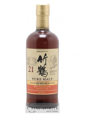 Taketsuru 21 years Of. Pure Malt Madeira Wood Finish - bottled 2014 80th Anniversary Nikka Whisky   - Lot of 1 Bottle