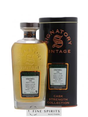 Strathmill 21 years 1996 Signatory Vintage Hogshead Cask n°2096 - One of 241 - bottled 2017 Cask Strength Collection   - Lot de 1 Bouteille