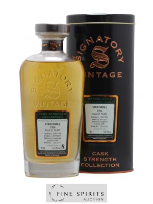 Strathmill 21 years 1996 Signatory Vintage Hogshead Cask n°2096 - One of 241 - bottled 2017 Cask Strength Collection   - Lot de 1 Bouteille