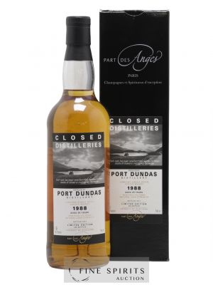 Port Dundas 25 years 1988 Part des Anges Limited Edition of 296 - bottled 2014 Closed Distilleries   - Lot of 1 Bottle