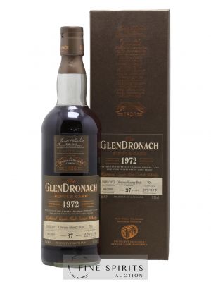 The Glendronach 37 years 1972 Of. Single Cask n°705 - One of 275 - bottled 2009   - Lot de 1 Bouteille